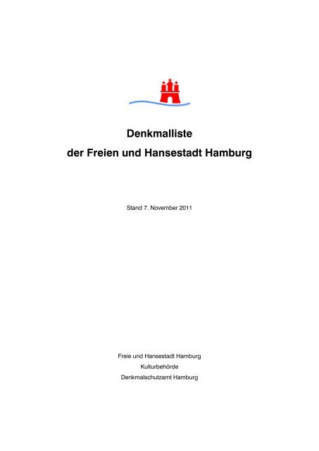 Denkmalliste Hamburg - HH-Energieberatung
