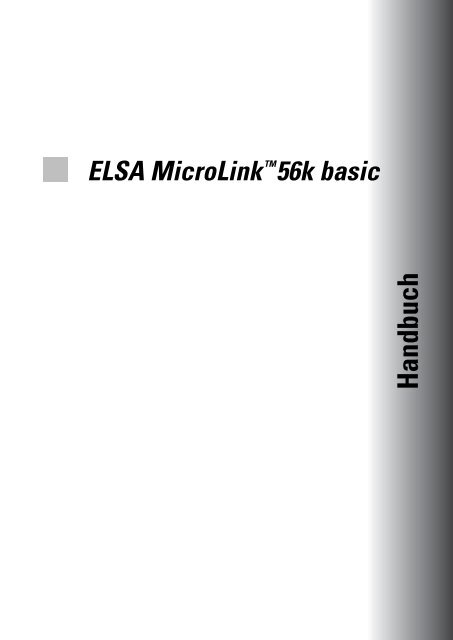Begriffe rund um Ihr ELSA MicroLink 56k basic - Produktinfo.conrad ...