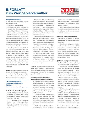 Infoblatt zum Wertpapiervermittler