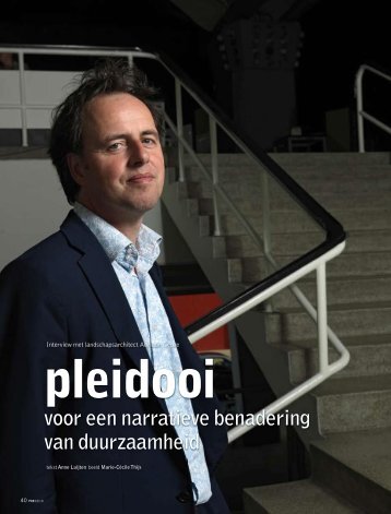 voor een narratieve benadering van duurzaamheid - Neprom