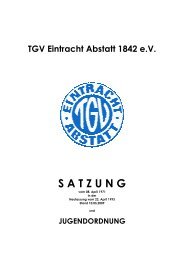 S A T Z U N G - TGV Eintracht Abstatt 1842 eV
