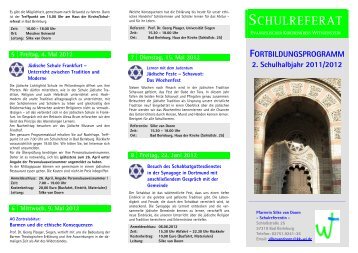 SCHULREFERAT - Kirchenkreis Wittgenstein