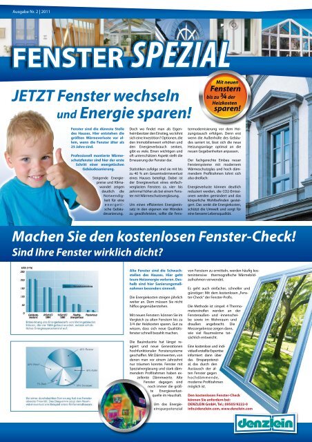 JETZT Fenster wechseln und Energie sparen! - DENZLEIN | Fenster ...