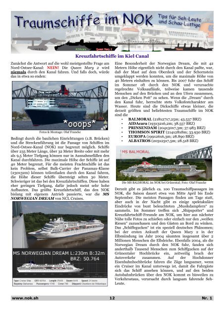 NOK.SH - das Kiel Canal Magazin - My Holstein