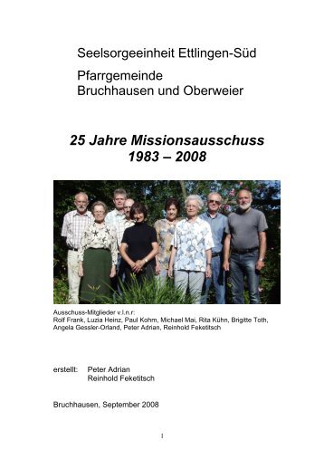 Festschrift als PDF-Datei - Seelsorgeeinheit Ettlingen-Süd