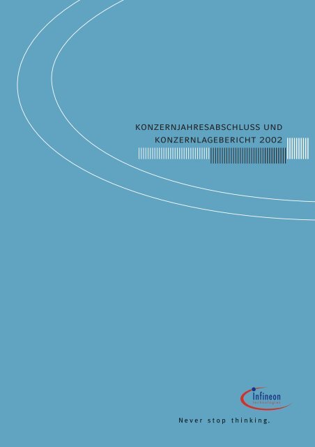 konzernjahresabschluss und konzernlagebericht 2002 - Infineon