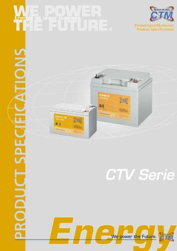 Datenblatt CTV-Batterien