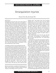 Strangulation Injuries - Wisconsin Medical Society