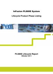 Lifecycle PLS80E 2011 10 - Invensys