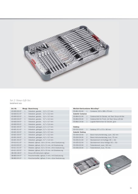 Instrumenten-Set 2 - KLS Martin