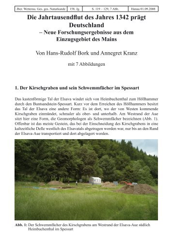 Die Jahrtausendflut des Jahres 1342 prägt Deutschland
