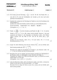 Mathematik II - Bayern