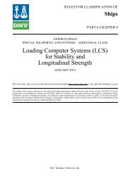 DNV Ship rules Pt.6 Ch.9 - Loading Computer Systems (LCS) for ...