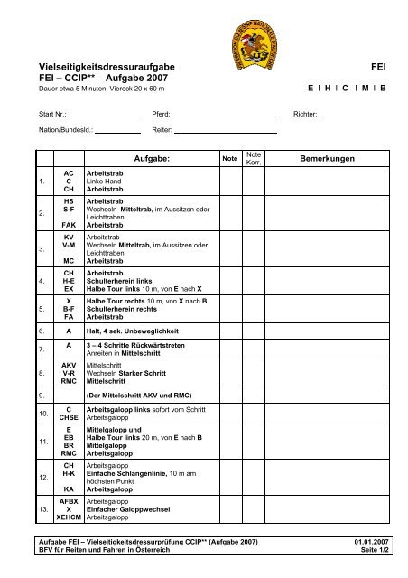 Ccip Aufgabe 2007 Vielseitigkeit