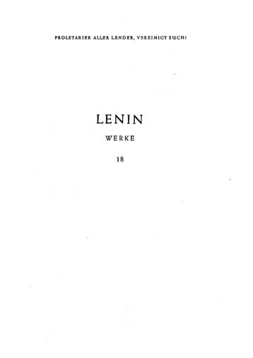 Lenin Werke Band 18 - Red Channel