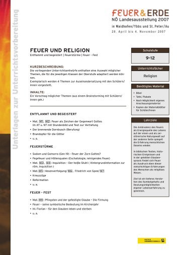 FEUER UND RELIGION