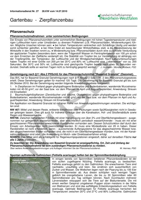 Gartenbau-Informationsdienst Zierpflanzenbau