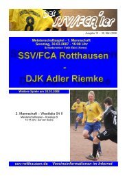 Ausgabe 10 - SSV / FCA Rotthausen 2000