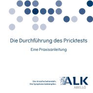 Die Durchführung des Pricktests - ALK