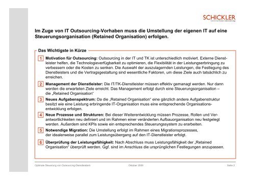 Moderne Steuerung von IT-Dienstleistern durch eine Retained ...