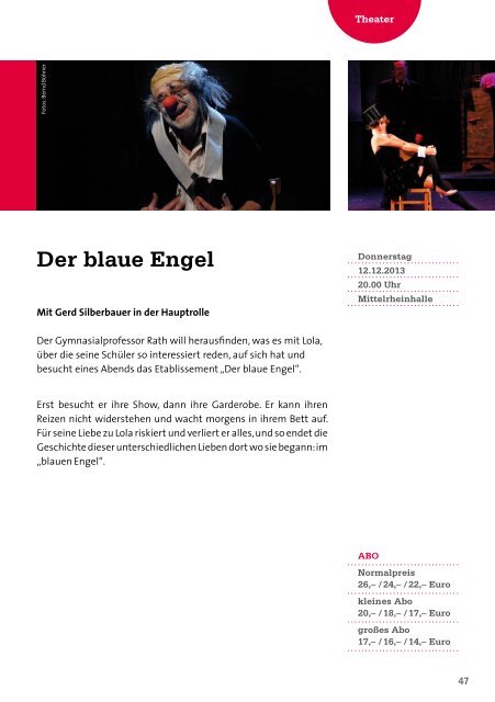 Kulturprogrammheft 2013 - Andernach