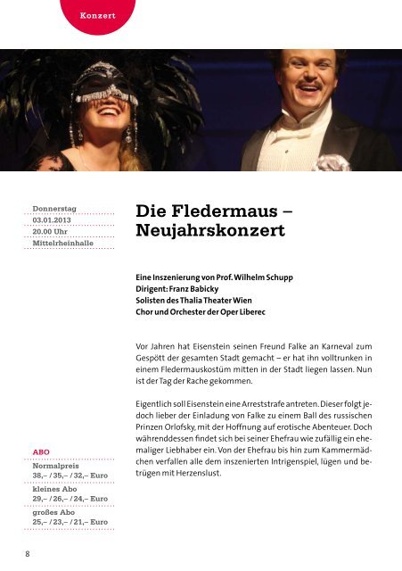 Kulturprogrammheft 2013 - Andernach