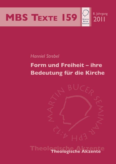 ihre Bedeutung für die Kirche - Martin Bucer Seminar