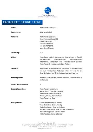 Factsheet (PDF) - Pierre Fabre