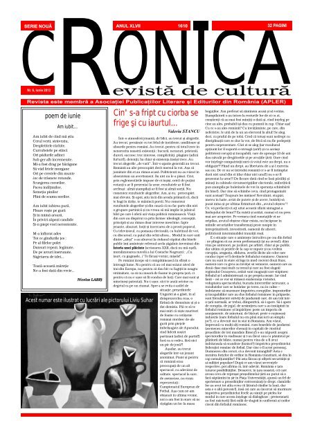 Iunie 2012 - Revista CRONICA Iaşi