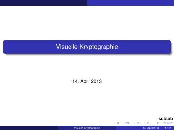 Visuelle Kryptographie - Sublab
