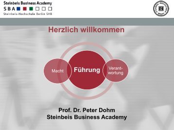 Macht - Prof. Dr. Peter Dohm