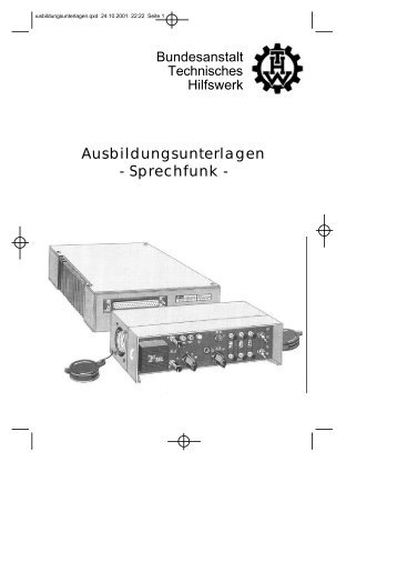 Ausbildungsunterlagen - Sprechfunk -