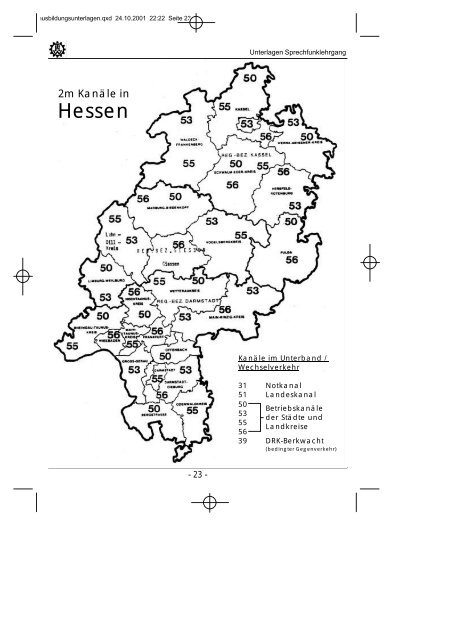 Ausbildungsunterlagen - Sprechfunk -