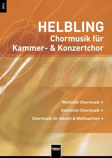 Weitere Probeseiten auf www.helblingchor.com - Helbling Verlag