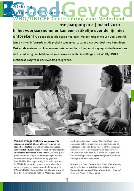 Goed Gevoed maart 2010 - Stichting Zorg voor Borstvoeding