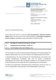 Trier KH-Brief neutral mit Logo - Brüderkrankenhaus Trier