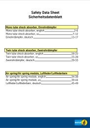 Safety Data Sheet Sicherheitsdatenblatt Mono tube shock absorber ...