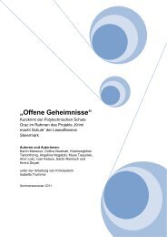 „Offene Geheimnisse“ - Leseoffensive Steiermark