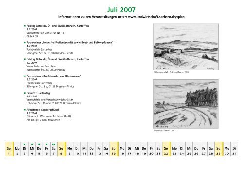 Veranstaltungskalender 2007 - Sächsisches Staatsministerium für ...