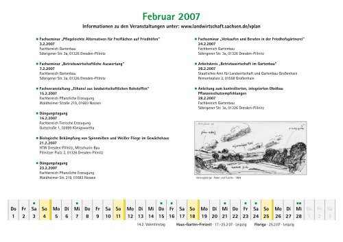 Veranstaltungskalender 2007 - Sächsisches Staatsministerium für ...