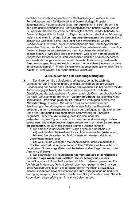 Tipps für Eigentümer von J. Viebrock, Hessen - Denkmalnetzbayern