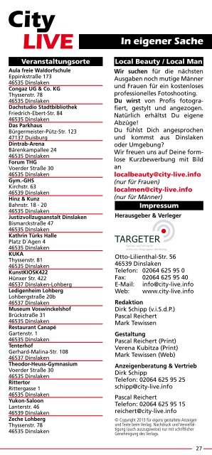 Das Stadtmagazin für Dinslaken - City-live.info