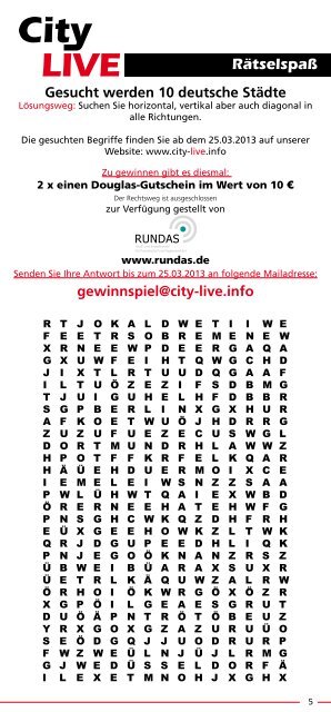 Das Stadtmagazin für Dinslaken - City-live.info