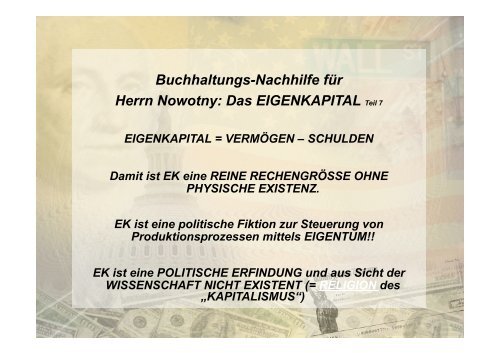 Was Herr Nowotny alles nicht weiß – Teil 3 - Liebe Angela Merkel