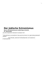Der jüdische Extremismus - ECHO DES MONTAGNES