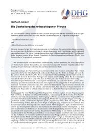 Die Bearbeitung des unbeschlagenen Pferdes - Deutsche ...