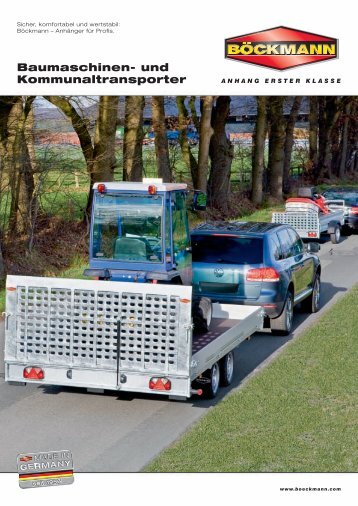 Baumaschinen- und Kommunaltransporter