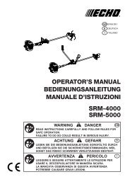 OPERATOR'S MANUAL BEDIENUNGSANLEITUNG ... - Tam AG