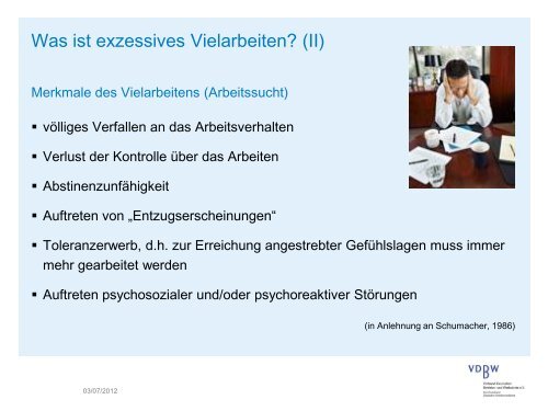 Kriterien zur Diagnose von Sucht - beim AQUADO eV