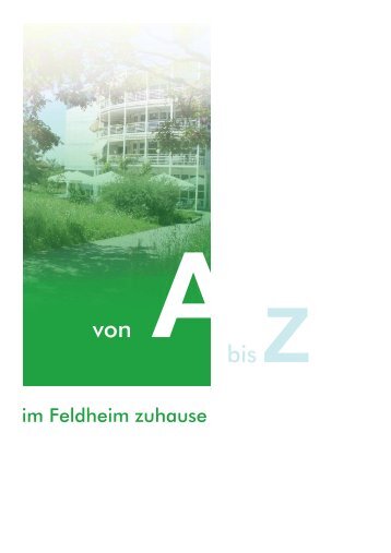 A - Z Broschüre - FELDHEIM